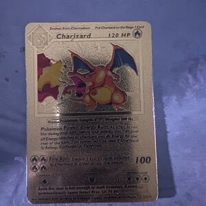 Limited Edition Gold Charizard Pokémon card